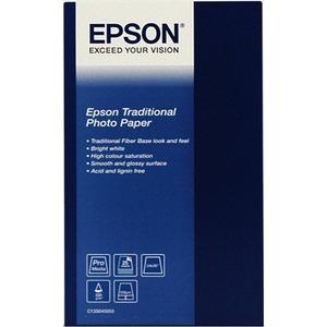 126414 Epson C13S045052 Epson A2 Traditional Photo Paper 330 gr (25 ark i pakken)